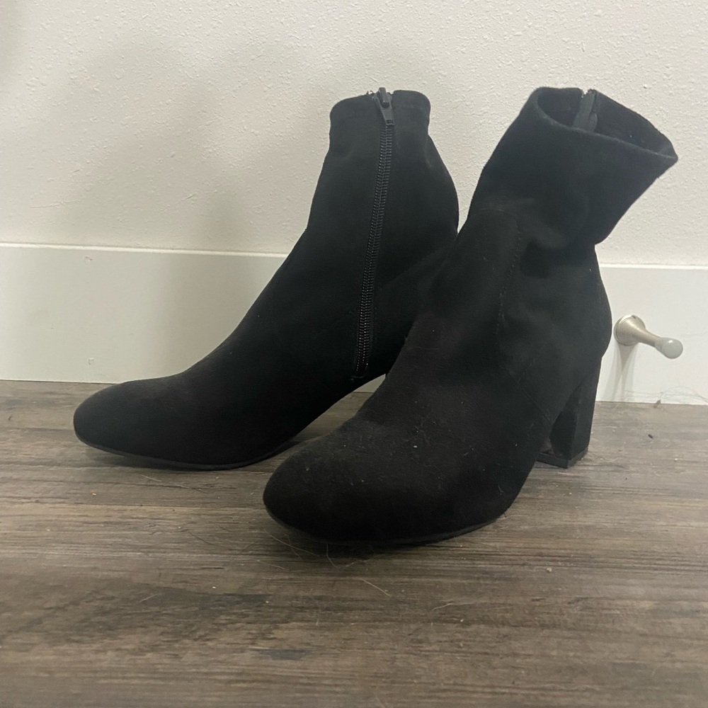 Black ankle boots